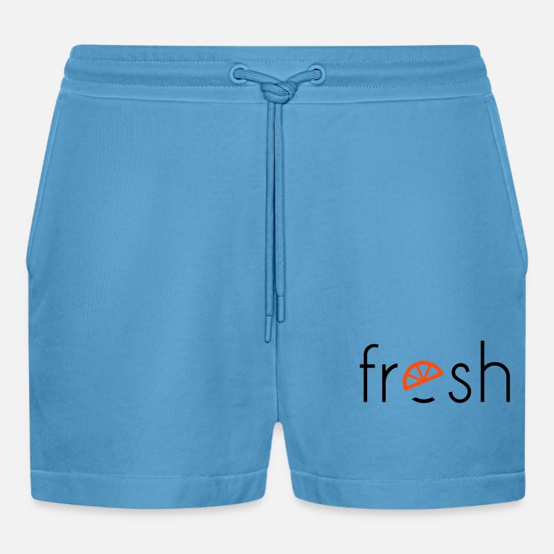 fresh - 2 Farben - Organic Relaxed Cropped Shorts Made in EU -  Sol Blue