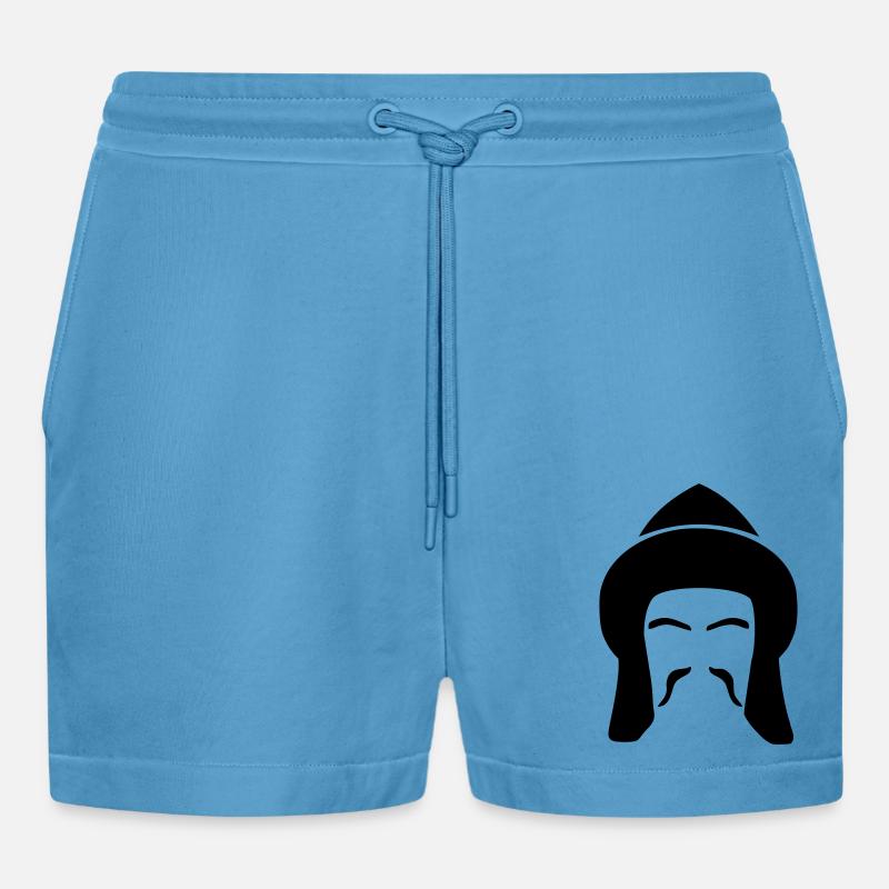 Türk - Organic Relaxed Cropped Shorts Made in EU -  Sol Blue