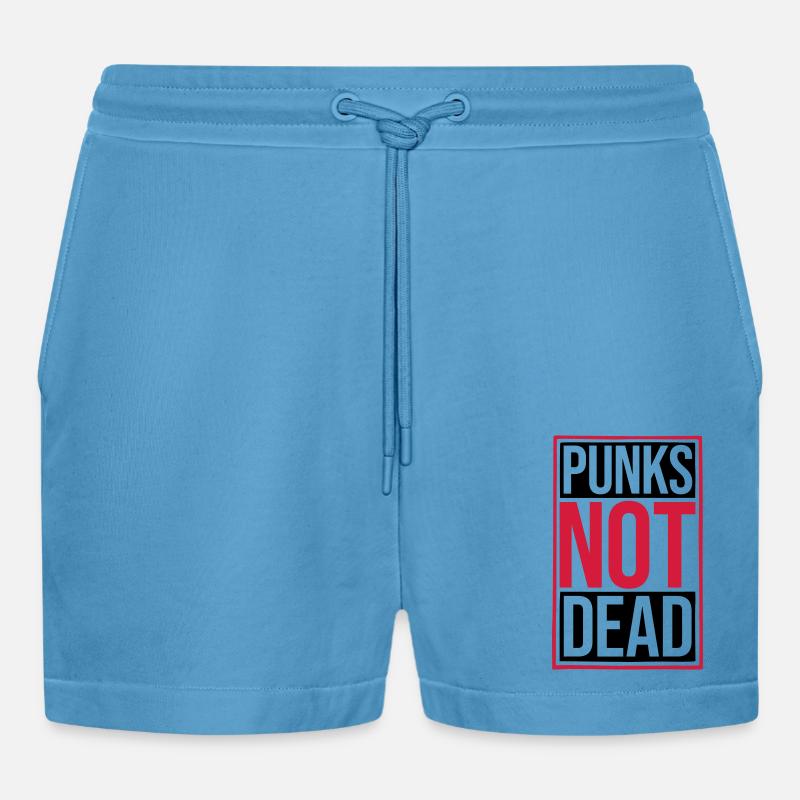 punks pas mort citation - Short bio décontracté court fabriqué en UE - Sol Blue