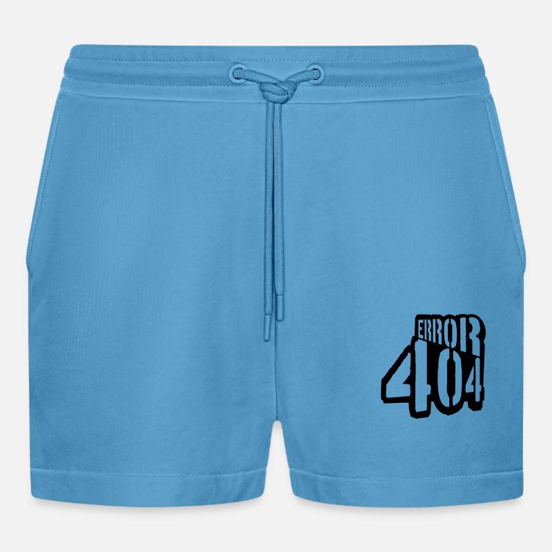 Problem Error 404 Message - Organic Relaxed Cropped Shorts Made in EU -  Sol Blue