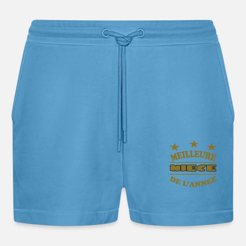 Beste Nichte - Organic Relaxed Cropped Shorts Made in EU -  Sol Blue