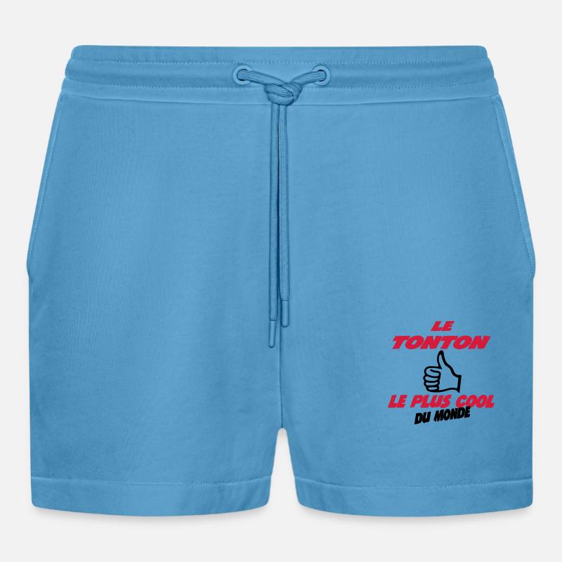 DER COOLSTE ONKEL DER WELT - Organic Relaxed Cropped Shorts Made in EU -  Sol Blue