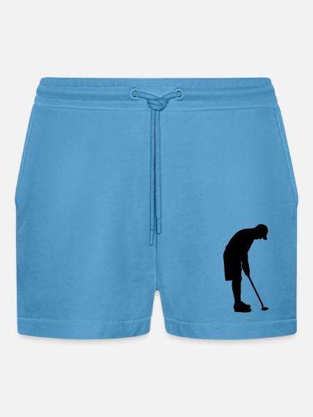 Golf - Organic Relaxed Cropped Shorts Made in EU - Sol Blue