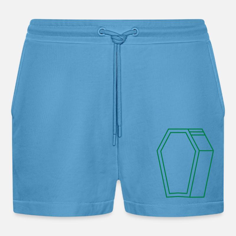 Sargform in 3D - Organic Relaxed Cropped Shorts Made in EU -  Sol Blue