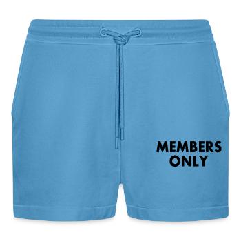 Members only - Organic Relaxed Cropped Shorts Made in EU -  Sol Blue - Front