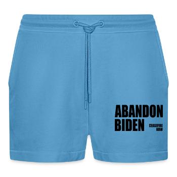 Abandon biden - Short bio décontracté court fabriqué en UE -  Sol Blue - Devant