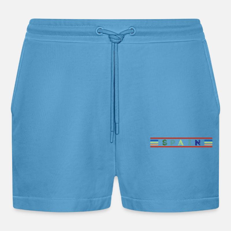 Spain - Short bio décontracté court fabriqué en UE -  Sol Blue