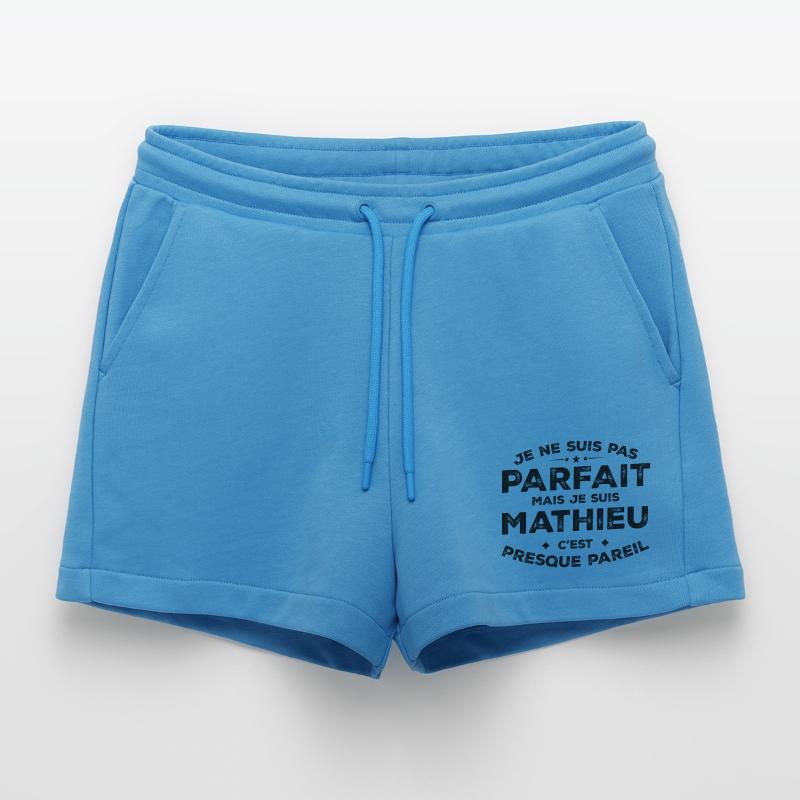 Mathieu A first name, an attitude Humour Mathieu Organic Relaxed Cropped Shorts Made in EU
