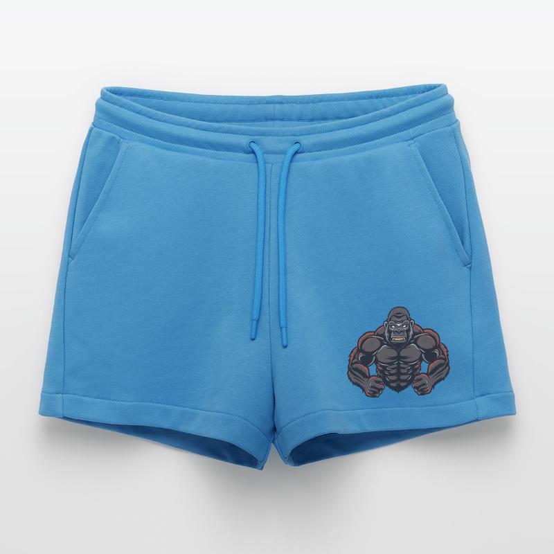 Gorilla Stark Comic Organic Relaxed Cropped Shorts Made in EU