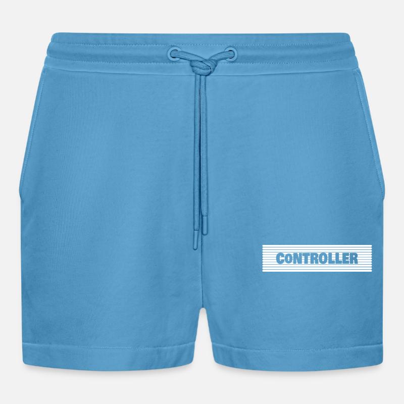 Beruf Controller - Organic Relaxed Cropped Shorts Made in EU -  Sol Blue
