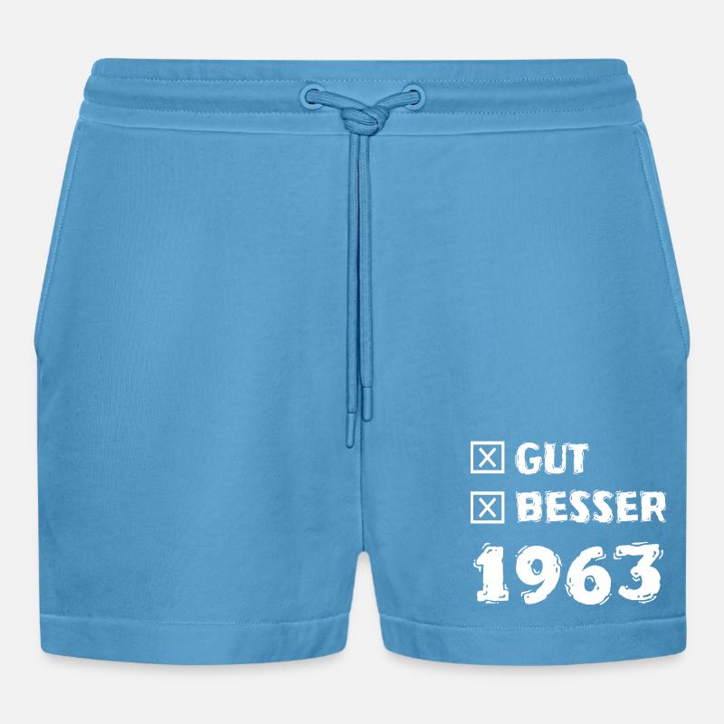Gut 1963 - Organic Relaxed Cropped Shorts Made in EU - Sol Blue