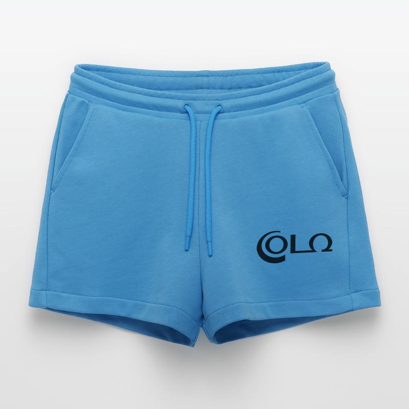 Cola - vector graphic Organic Relaxed Cropped Shorts Made in EU