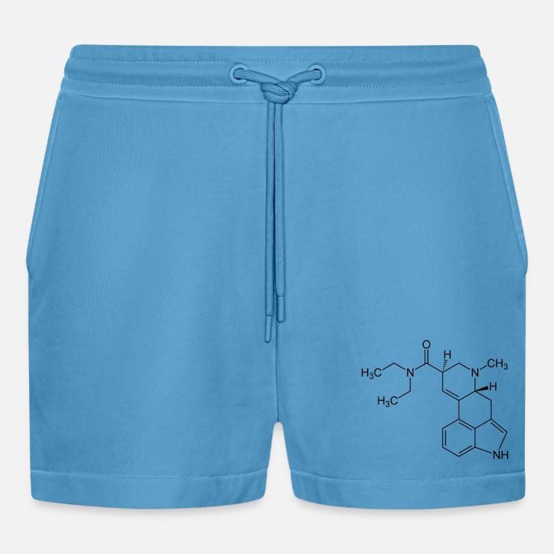 Molécule de LSD - Short bio décontracté court fabriqué en UE -  Sol Blue