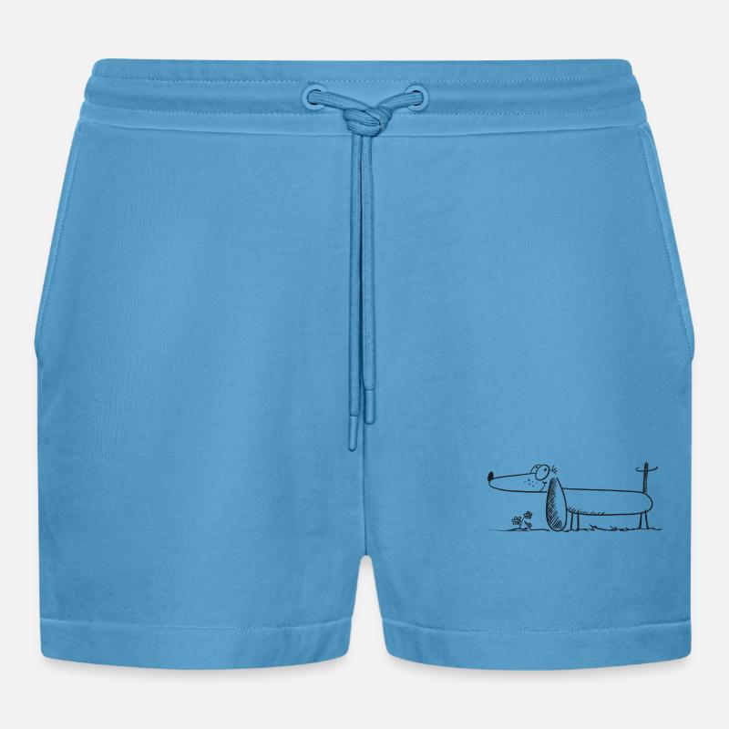 Teckel comique drôle de teckel - Short bio décontracté court fabriqué en UE -  Sol Blue