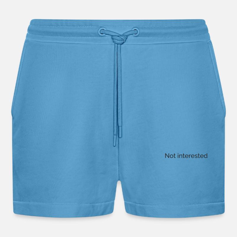 Pas intéressé - Short bio décontracté court fabriqué en UE -  Sol Blue