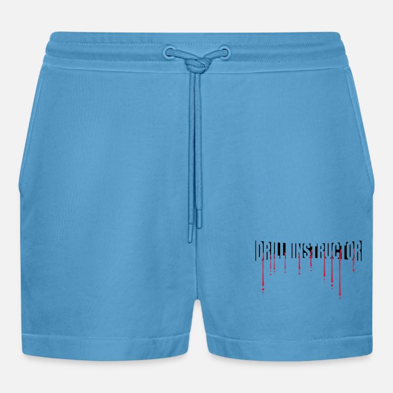 Blut Drill Instructor - Organic Relaxed Cropped Shorts Made in EU -  Sol Blue