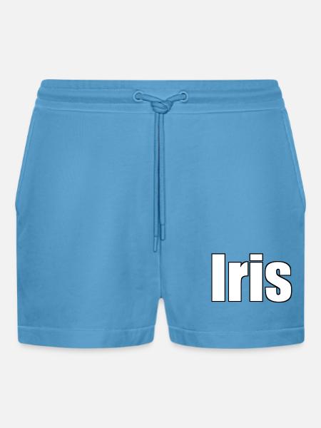 Iris - Organic Relaxed Cropped Shorts Made in EU - Sol Blue