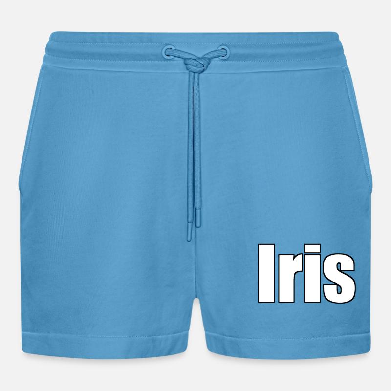 Iris - Organic Relaxed Cropped Shorts Made in EU -  Sol Blue
