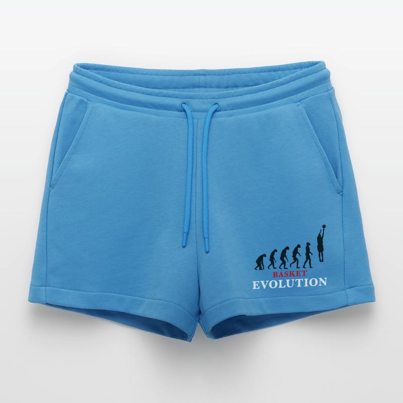 Basket Evolution Sport und Humor 3c Organic Relaxed Cropped Shorts Made in EU