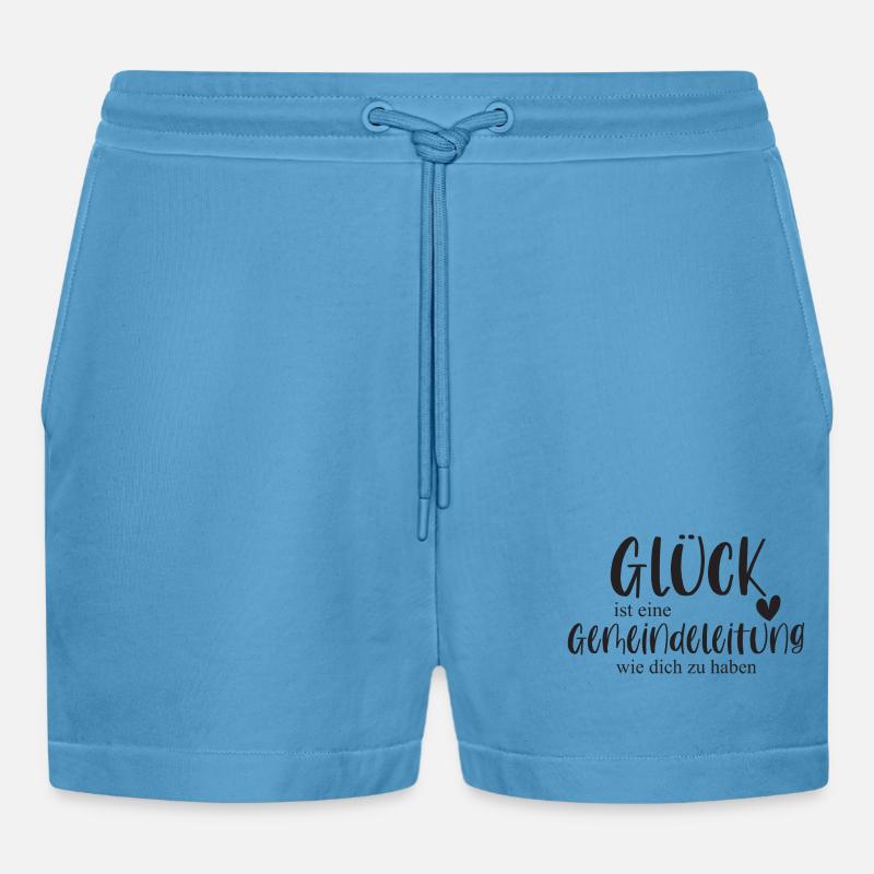 Gemeindeleitung Ehrenamt Gemeinde Geschenk - Organic Relaxed Cropped Shorts Made in EU -  Sol Blue
