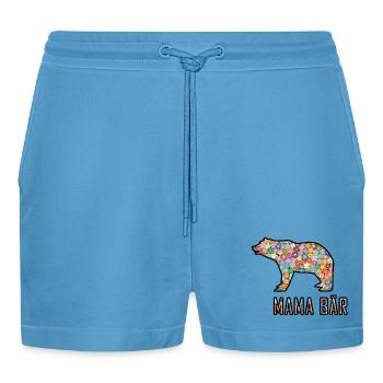 Mama Bär - Organic Relaxed Cropped Shorts Made in EU -  Sol Blue - Vorne