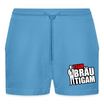 Enterrement de vie de garçon de l’équipe Groom - Short bio décontracté court fabriqué en UE -  Sol Blue - Devant