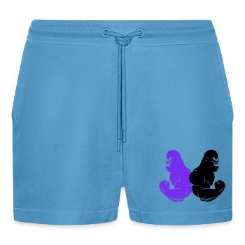 gorille - Short bio décontracté court fabriqué en UE -  Sol Blue - Devant