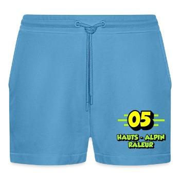 High Alpine Complainer - Organic Relaxed Cropped Shorts Made in EU -  Sol Blue - Front