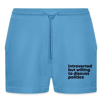 politique - Short bio décontracté court fabriqué en UE -  Sol Blue - Devant