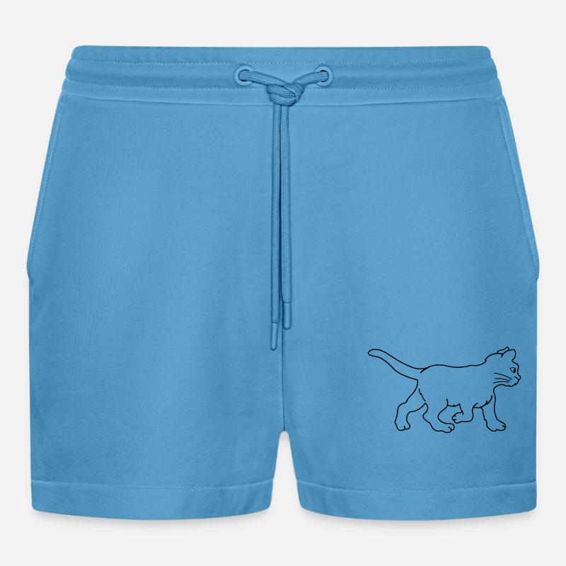 chat - Short bio décontracté court fabriqué en UE -  Sol Blue