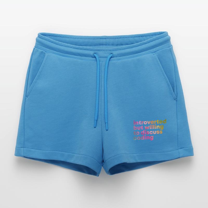 Coding Coding Coding Organic Relaxed Cropped Shorts Made in EU