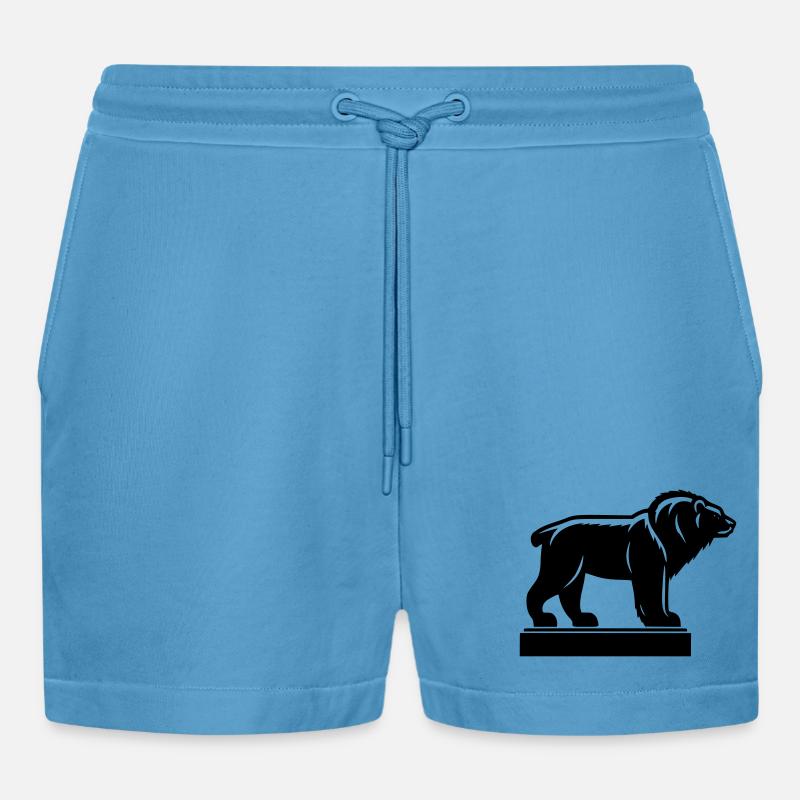 Bære - Organic Relaxed cropped shorts produsert i EU -  Sol Blue