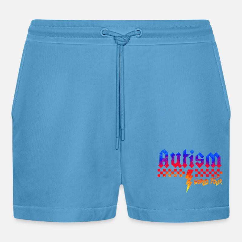 Autismus-Bewusstsein: anders, anders, besser - Organic Relaxed Cropped Shorts Made in EU -  Sol Blue