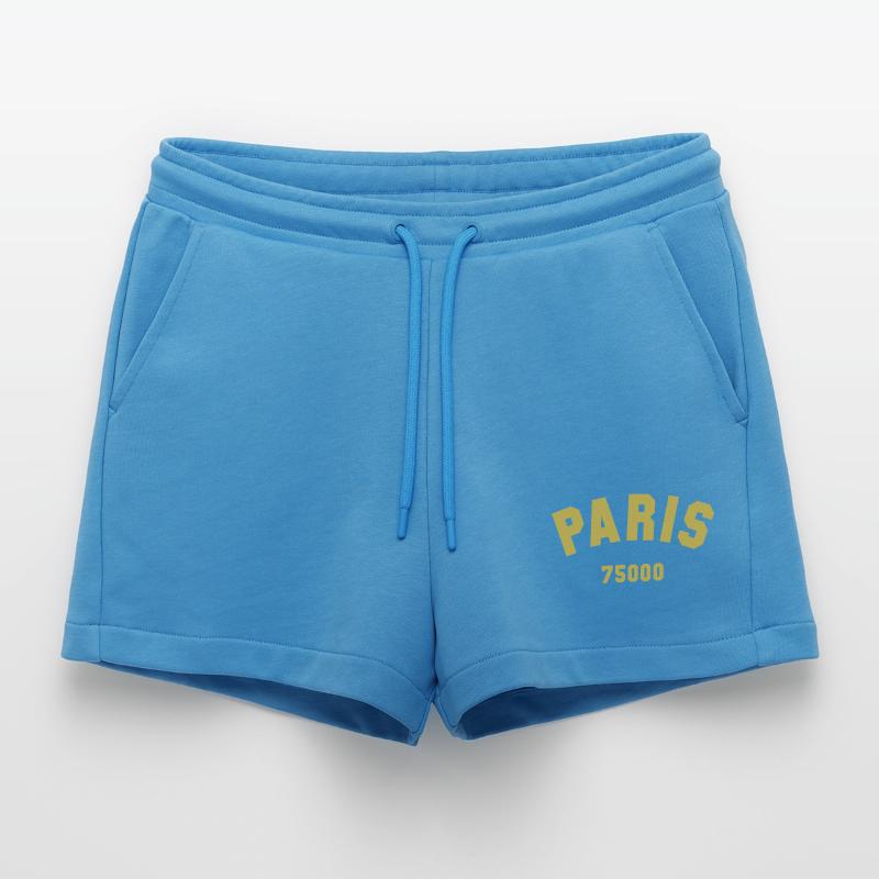 PARIS Code postal Short bio décontracté court fabriqué en UE