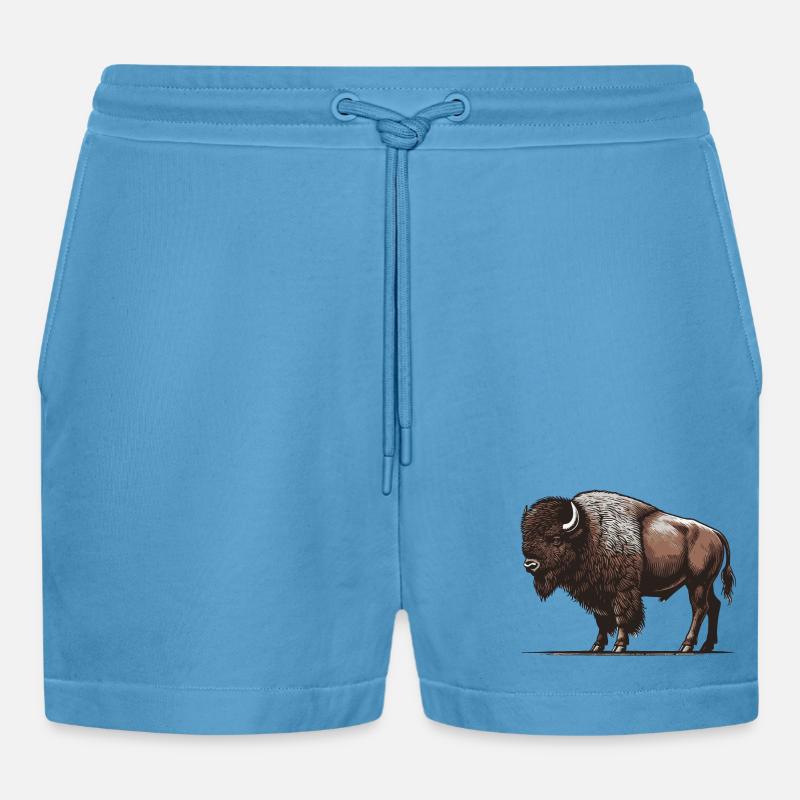 Bison - Short bio décontracté court fabriqué en UE - Sol Blue