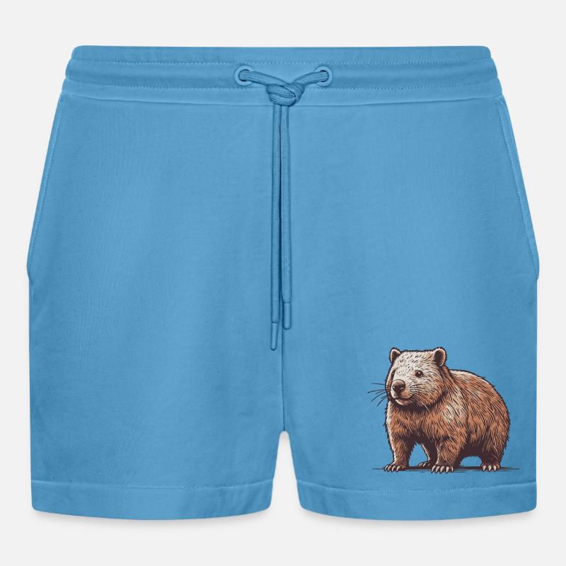 Wombat - Short bio décontracté court fabriqué en UE - Sol Blue