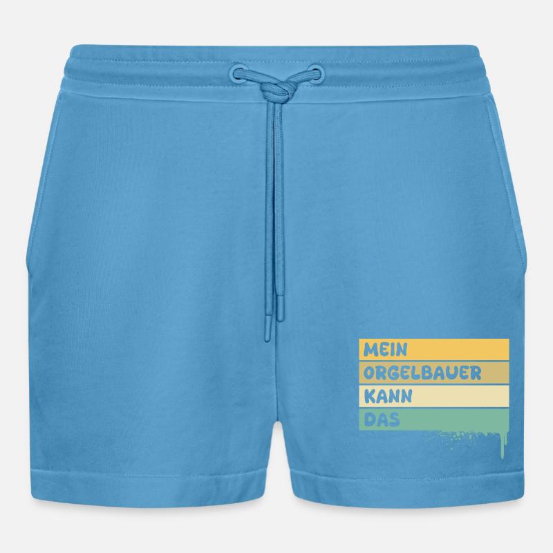 Beruf Orgelbauer - Organic Relaxed Cropped Shorts Made in EU -  Sol Blue