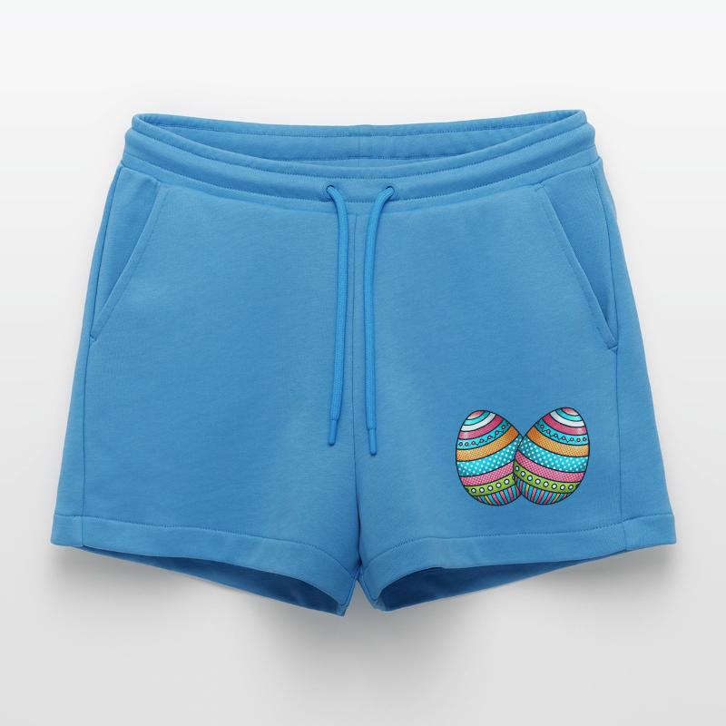 Egg Easter Egg 2 Organic Relaxed Cropped Shorts Made in EU