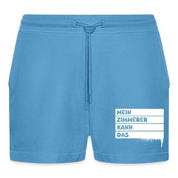 Zimmerer - Organic Relaxed Cropped Shorts Made in EU -  Sol Blue - Vorne