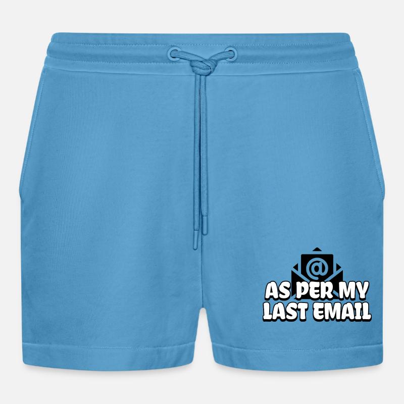 Secondo la mia ultima email - Pantaloncini corti ecologici casual Made in UE -  Sol Blue
