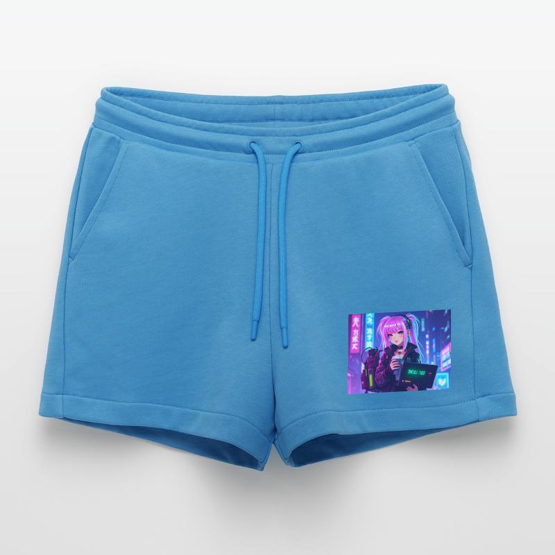 Pink Coder Girl – Compétence : mignonne et élégante Short bio décontracté court fabriqué en UE