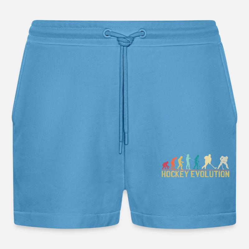 Conception de la silhouette Hockey Evolution - Short bio décontracté court fabriqué en UE - Sol Blue