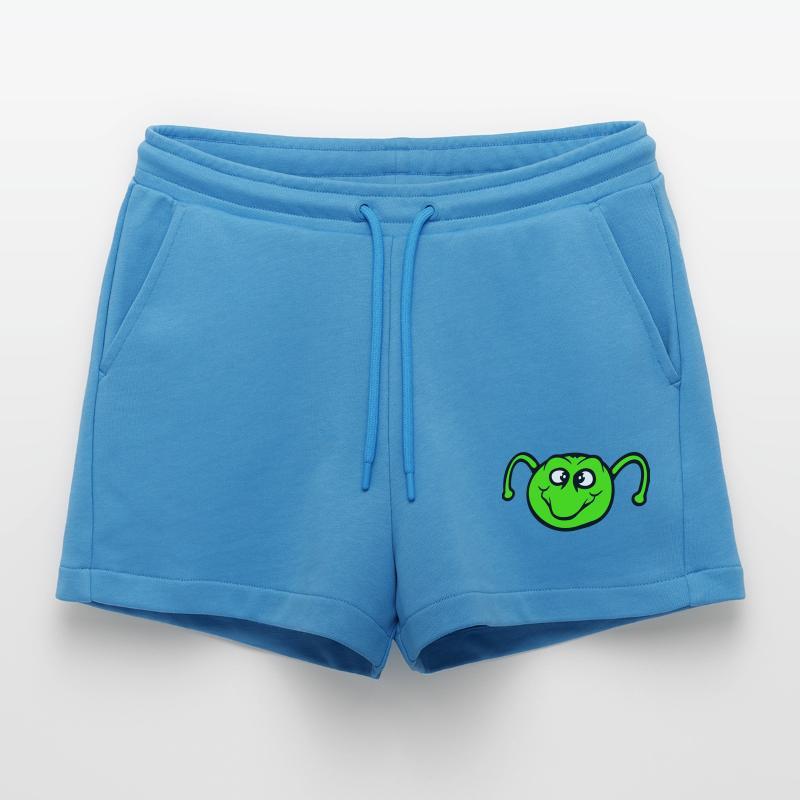 Chenille douce douce petits sourires amicale heureuse Short bio décontracté court fabriqué en UE