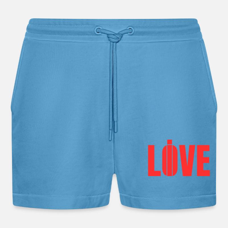 Leben oder lieben - Organic Relaxed Cropped Shorts Made in EU -  Sol Blue