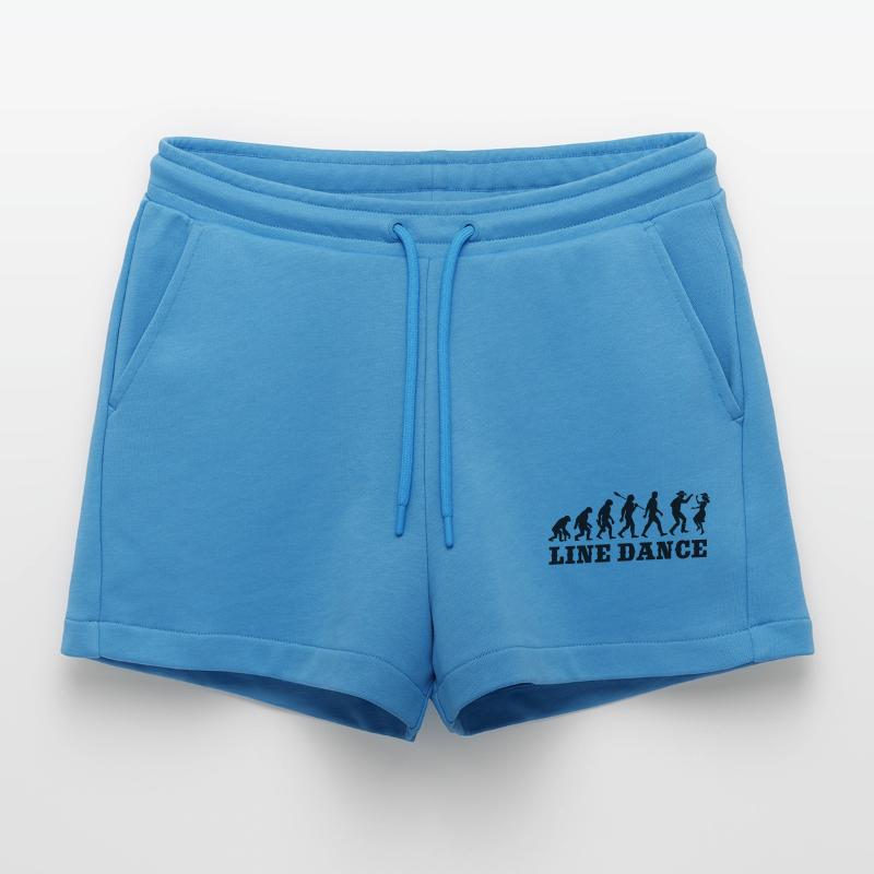 Vintage Evolution - Line Dance - Gift Organic Relaxed Cropped Shorts Made in EU