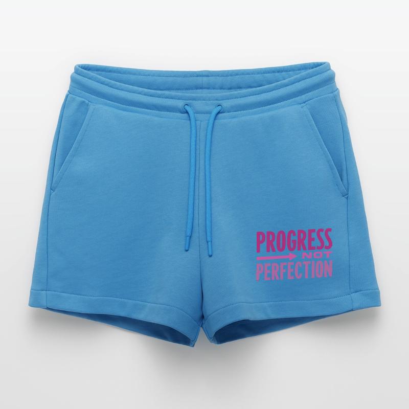 Le progrès, pas la perfection Le progrès compte Short bio décontracté court fabriqué en UE