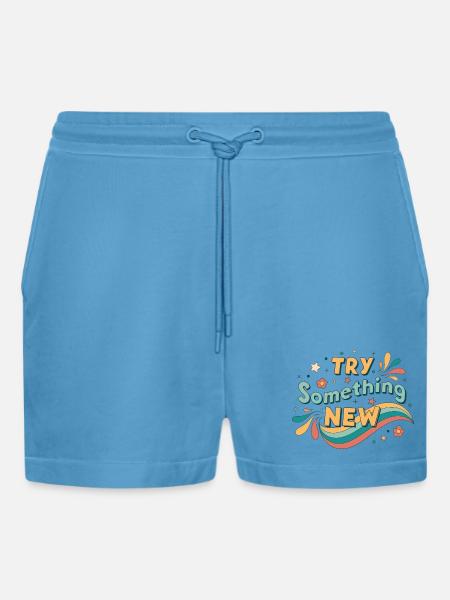 Try something new - Organic Relaxed Cropped Shorts Made in EU -  Sol Blue