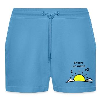 Encore un matin - Short bio décontracté court fabriqué en UE -  Sol Blue - Devant