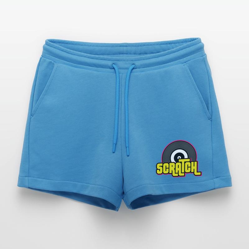 Graphique de disque vinyle Scratch DJ Short bio décontracté court fabriqué en UE