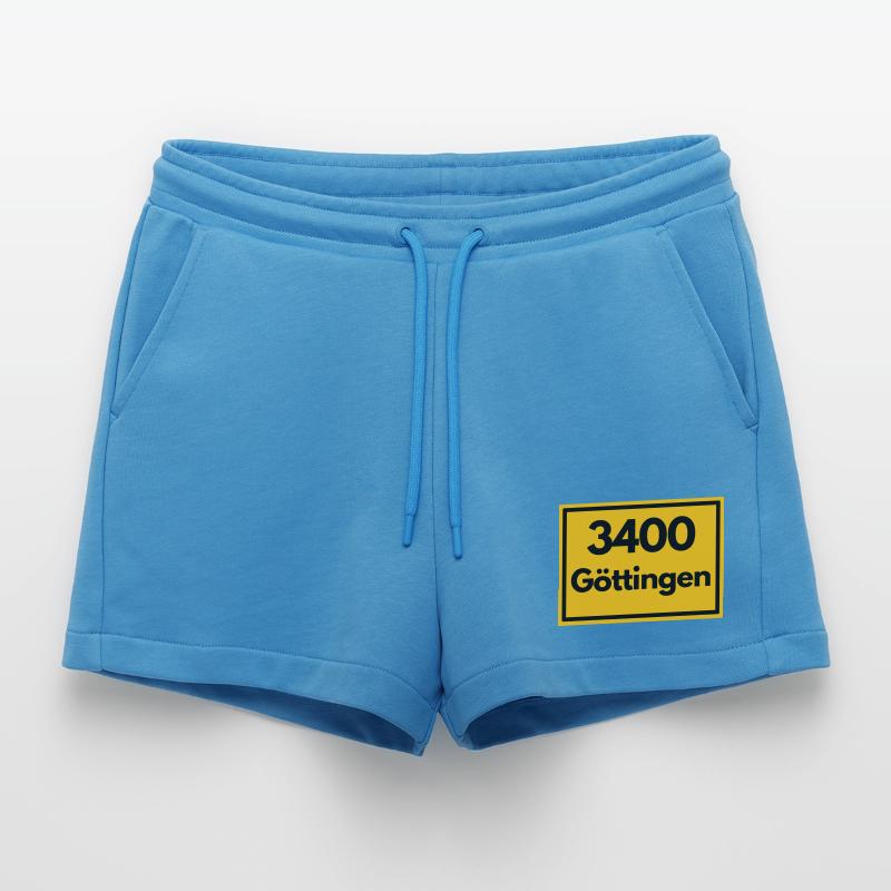 OLD POSTCODE POSTCODE RETRO 3400 GÖTTINGEN UNISTAD Organic Relaxed Cropped Shorts Made in EU